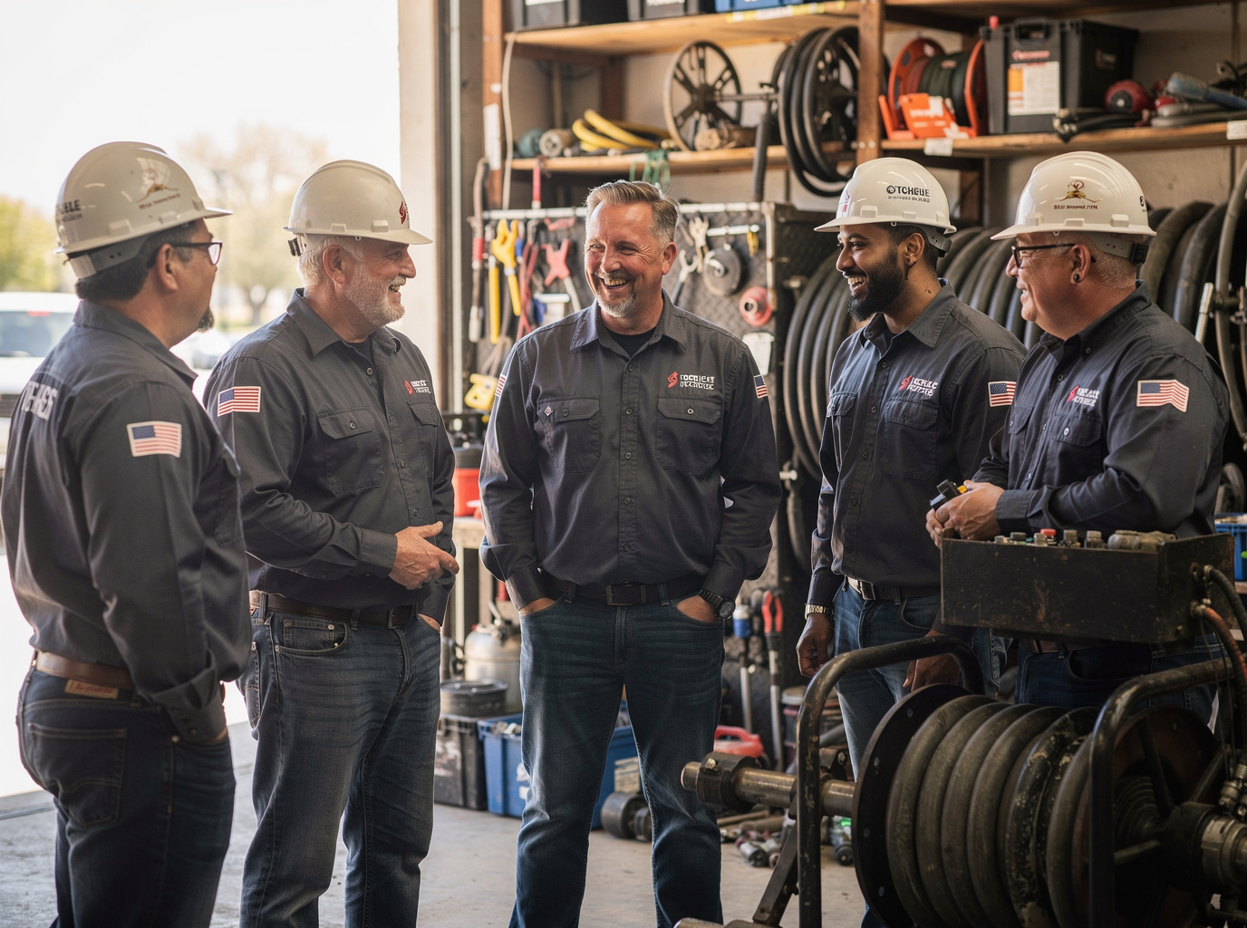 The Grapevine Trenchless Sewer Pros team at work in Grapevine