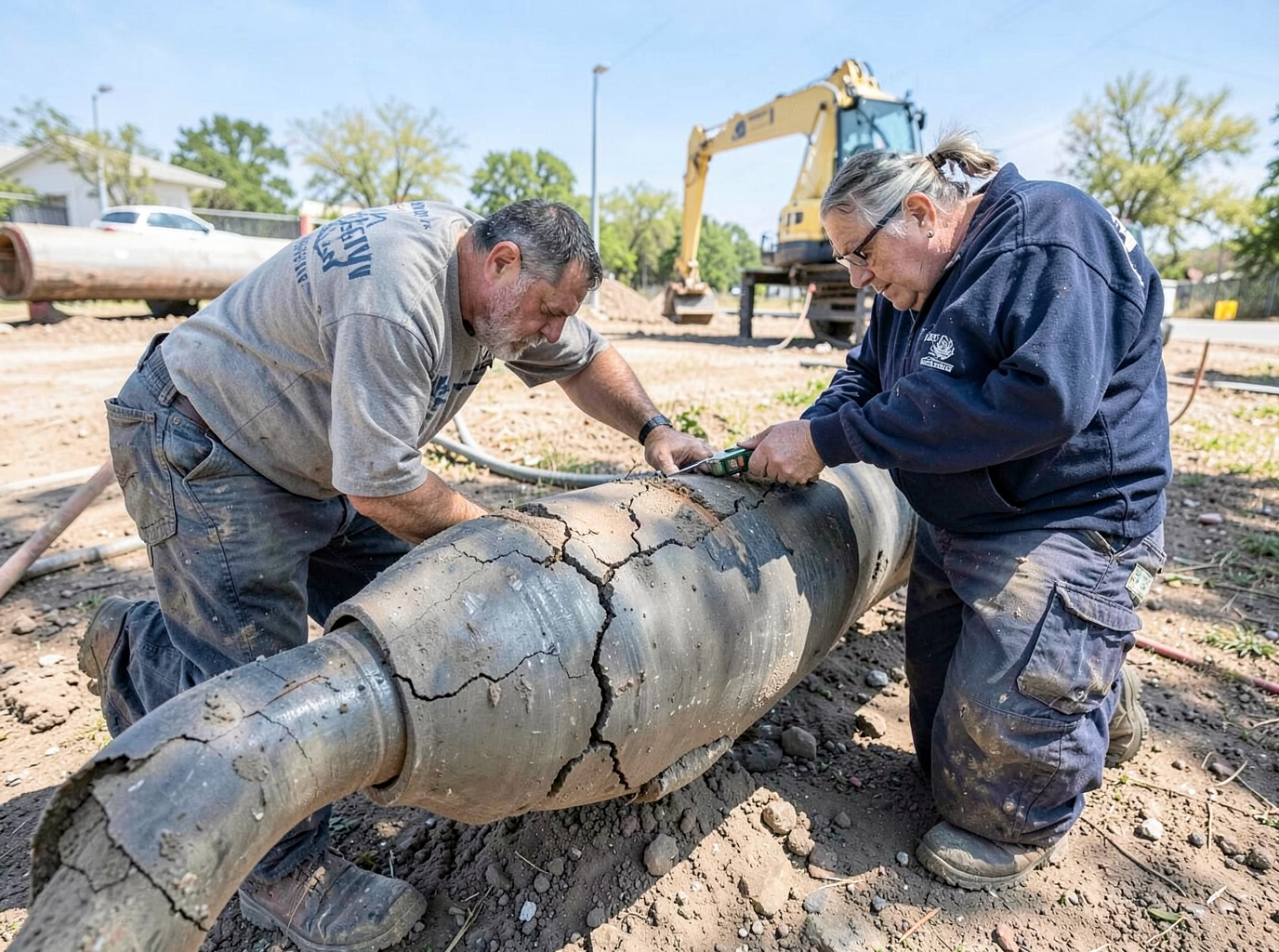 Cracked Sewer Pipe Repair in Grapevine